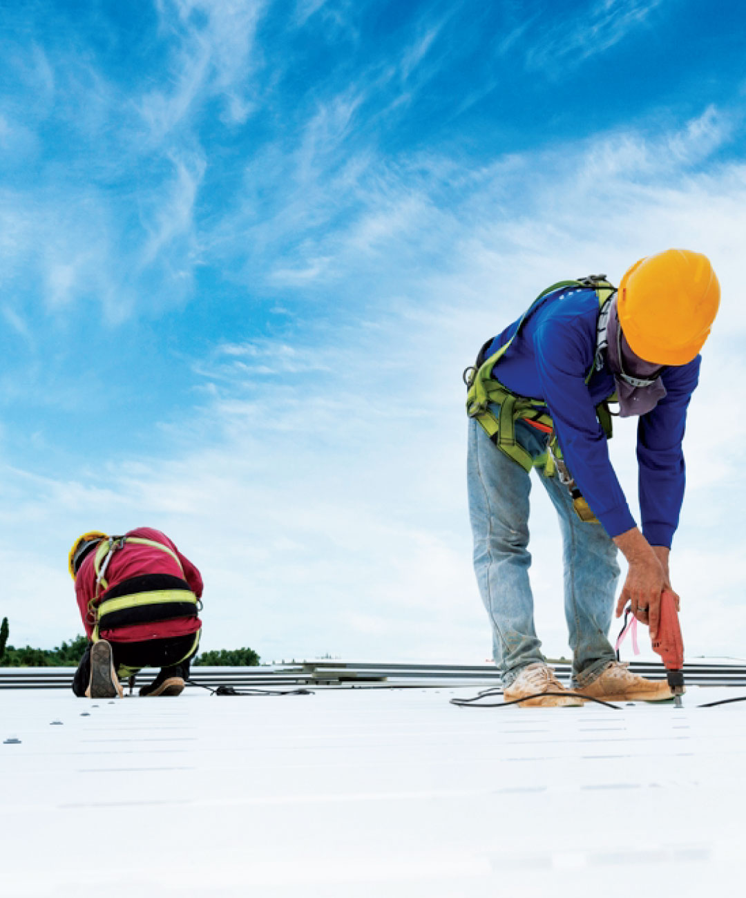 Commercial Roofing - Expert metal sheet roof replacement by PJM Roofer.